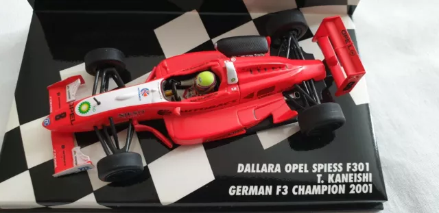 Minichamps 1/43 Dallara Opel Spiess F301 T. Kaneishi German F3 Champion 2001