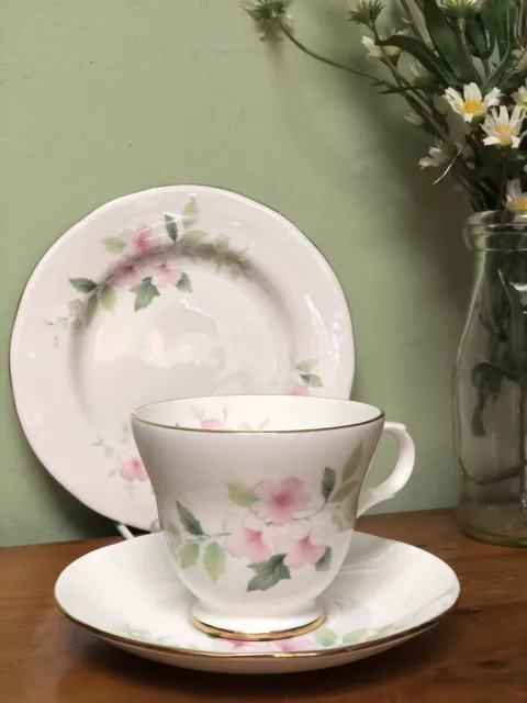 Pretty ~* VINTAGE CUP SAUCER PLATE TRIO CSP FOR HIGH AFTERNOON TEA Crown Trent