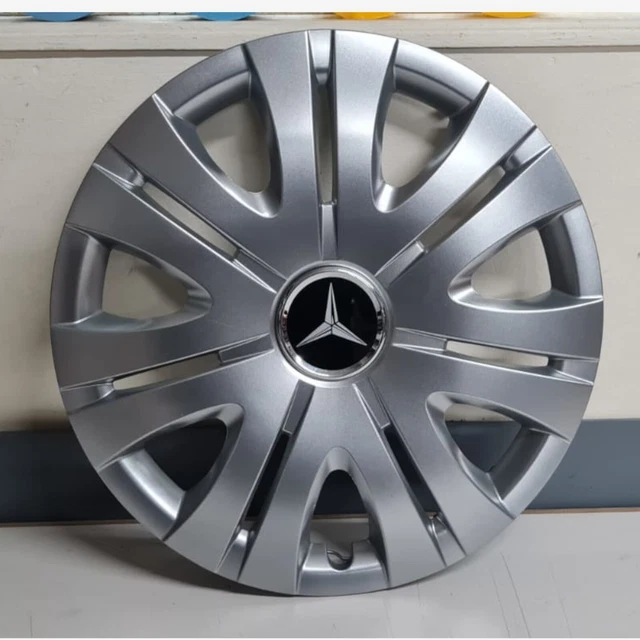 16" Finiture Ruote Per Adattarsi Mercedes Vito Viano Set Di 4 Tappi Mozzo Coprifiniture