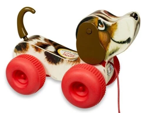Jouet Vintage Fisher Price Little Snoopy chien à tirer 2034 boite d'origine 79Fr