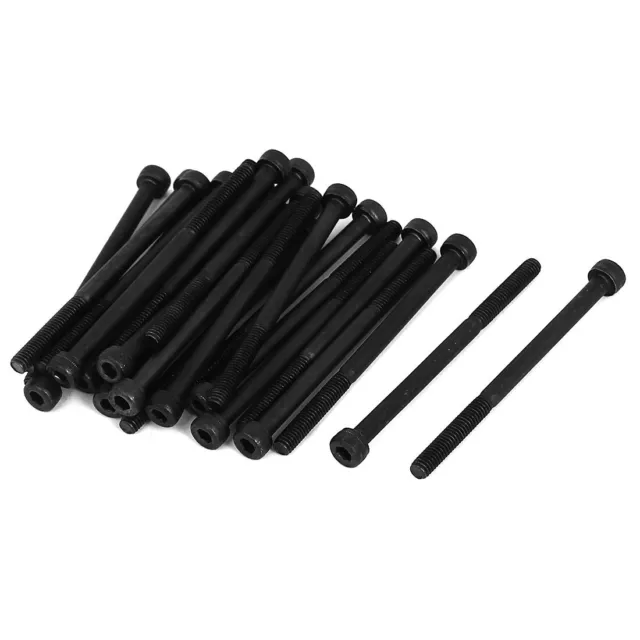 25pcs M4x60 12.9 Acier Alliage fix gros creuse hex tête Métrique Boulons Vis