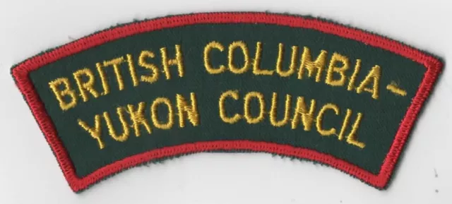 Bristish Columbia- Yukon Council Boy Scout Patch RED Bdr. [INT822]