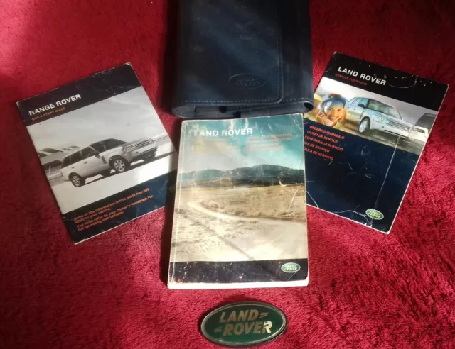 Range Rover L322 Owner's Handbook Manual Book Pack