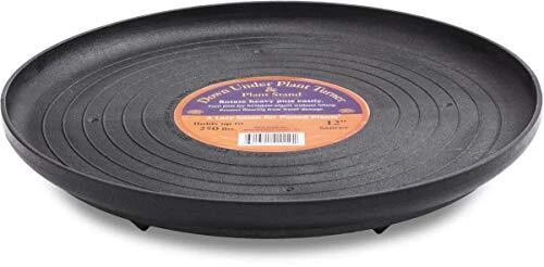 S41110 Down Under Plant Turner, Heavy-Duty Rotating Plant Stand, 12" Black