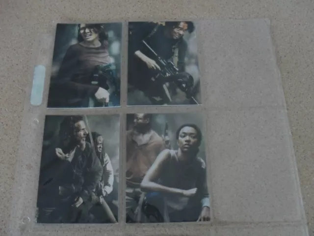 The Walking Dead season 4 part 2 INSERT  D-5 to D-8 card set