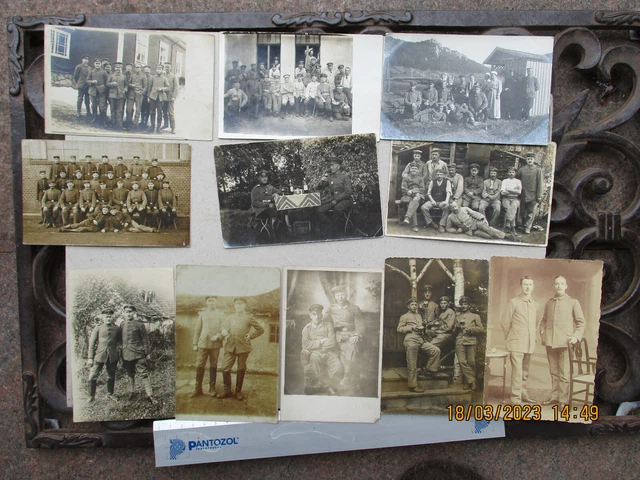 30Xschöne Porträt-Fotos Kameraden In Uniform Verschiedene Truppenteile 1Wk Nr2