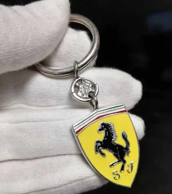 Ferrari Keychain. Silver 925. Ferrari Key Ring