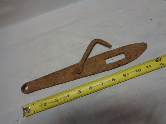 Antique 12" Barn Shed Door Hasp Latch with Hook (F1005-53)