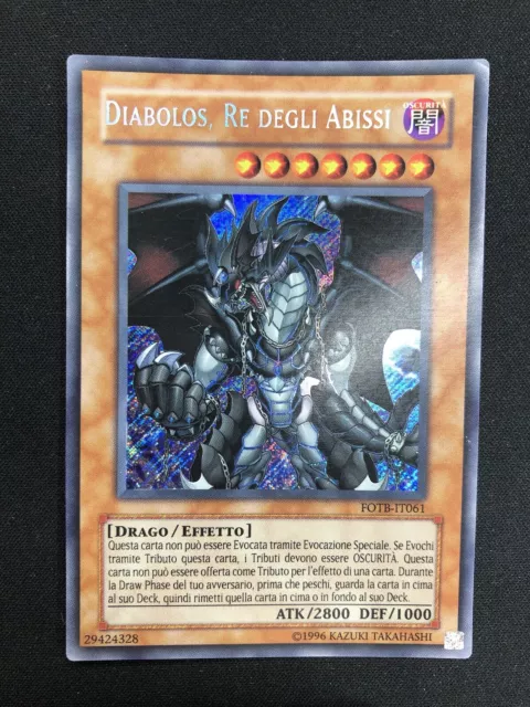 Yugioh Diabolos Re degli Abissi FOTB IT061 Force of the Breaker Rara Segreta ITA