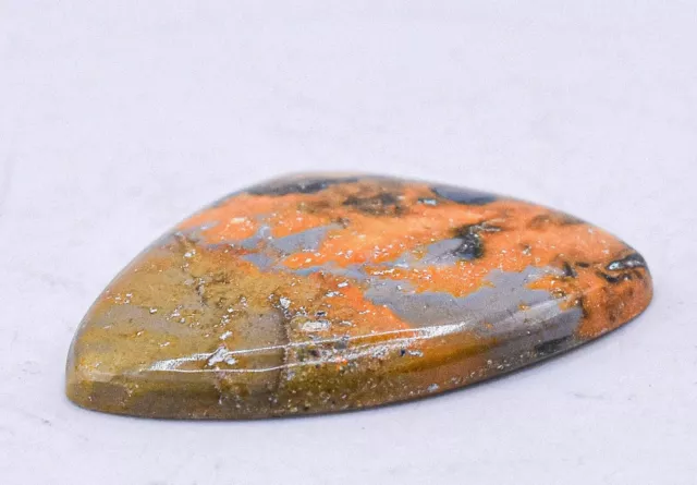 21ct Orange Yellow Bumble Bee Jasper Cabochon Polished Crystal Mineral Indonesia