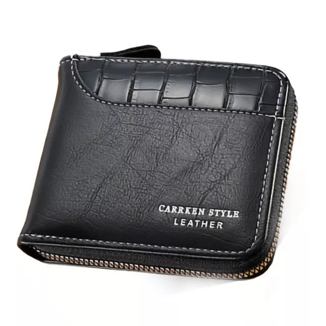 Men's Slim Wallet Leather Purse Front Pocket Card Holder Clutch Bag Gift