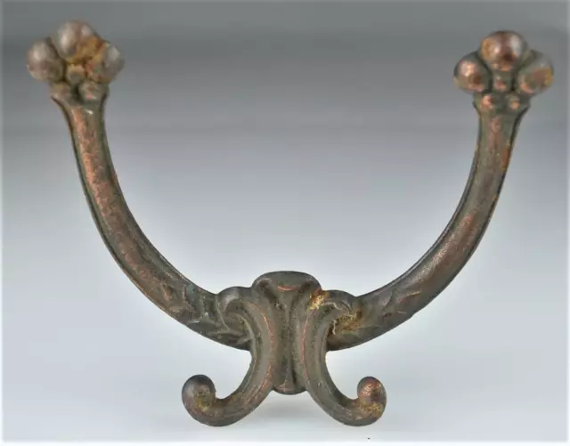 SET OF ANTIQUE Victorian Cast Iron Coat Hat Double Hooks (3) -Salvaged ...