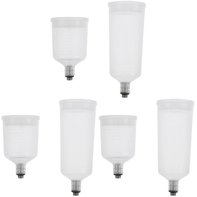 6 PIEZAS aerógrafo tipo dividido contenedor de pintura reemplazable aerógrafo taza de pigmento