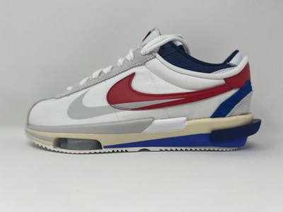 NIKE SACAI ZOOM Cortez SP White Red Blue Brand New Sz 12 DQ0581 ...