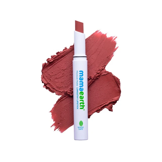 Mamaearth Moisture Matte Longstay Lipstick With Avocado Oil & Vitamin E For 12 H