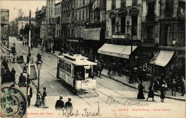 CPA NANCY - Rue St-DIZIER - Central Point (386009)