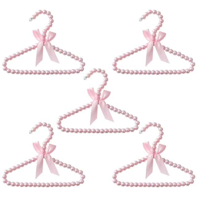 5pcs petits cintres de perle délicats cintres de vêtements de bébé