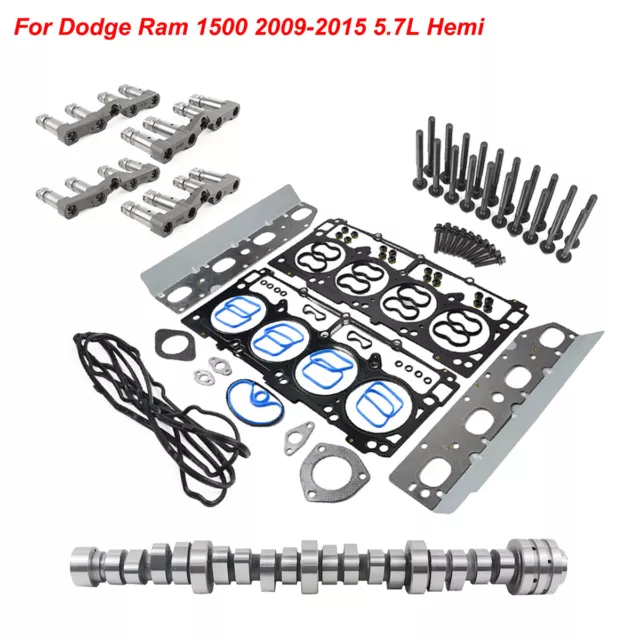 For Ram 1500 5.7L V8 2009-2015 Hemi Cab Pickup Camshaft MDS Lifters Seals Kit SA