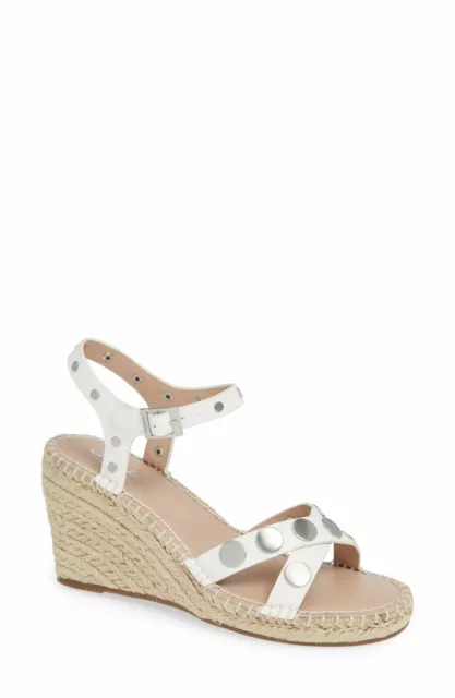 Charles by Charles David Womens Nacho Espadrille Wedge Sandals White Size 6.5M