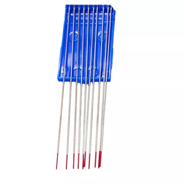 Red Lanthanum Tungsten Electrode 1 6mm for Copper Alloy Welding Pack of 10 3