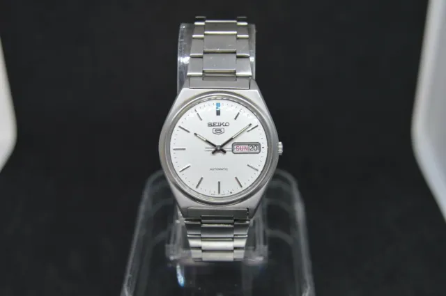 OCTOBER 1987 BEAUTIFUL Vintage Seiko 6309 8970 Automatic Bracelet Watch  White EUR 85,21 - PicClick IT