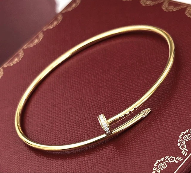 Cartier Just Uncle Bracelet Diamond Yg Pink Gold 19 Sm _86265