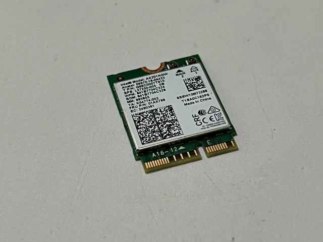Scheda WiFi Bluetooth Intel AX201NGW Per Lenovo Yoga, IdeaPad, ThinkBook | Nuova Estratta