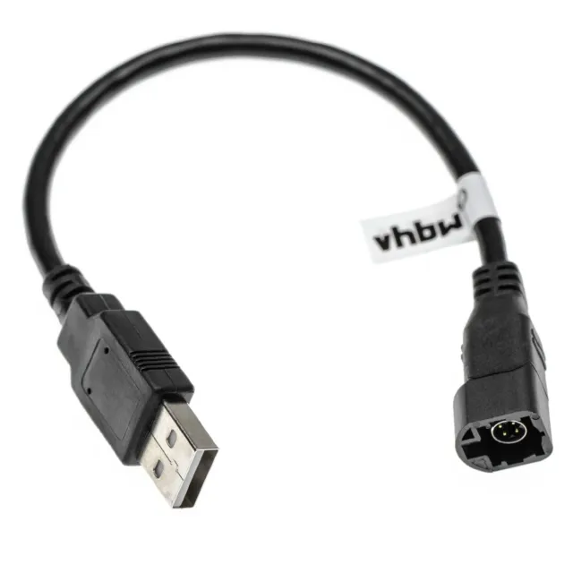 Câble adaptateur USB A >> 4Pin pour VW Passat B7, Passat B8, Passat CC