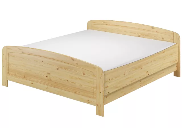 Seniorenbett extra hoch 180x200 Doppelbett Holzbett Massivholz Kiefer Gästebett