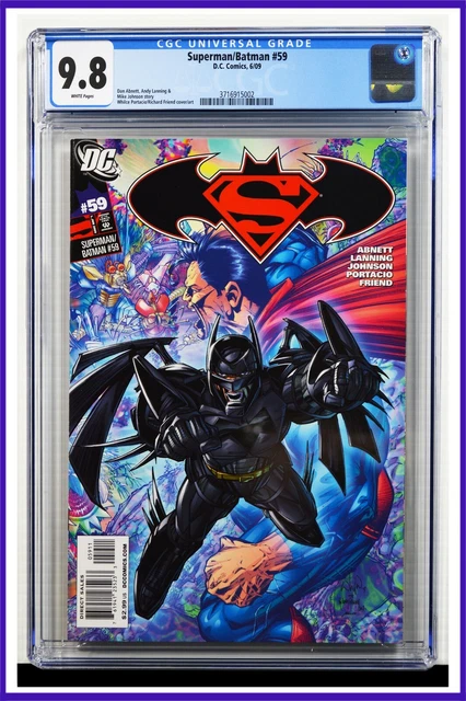 Superman Batman #59 CGC Graded 9.8 DC June 2009 White Pages Comic Book