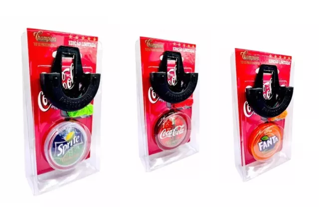LOT OF 3 coca cola yo-yo champion limited edition NEW IN PACK - FREE SHIPPING