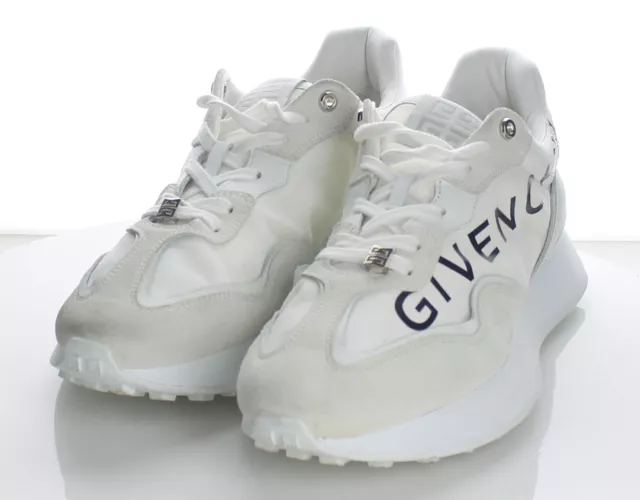 43-40 $750 Men's Sz 43 M Givenchy Giv Runner Leather Logo Sneakers