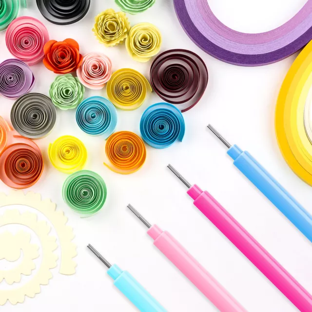 100 Quilling Papierstreifen Quilling Needle Pen Für DIY Handwerk Handgefertigt