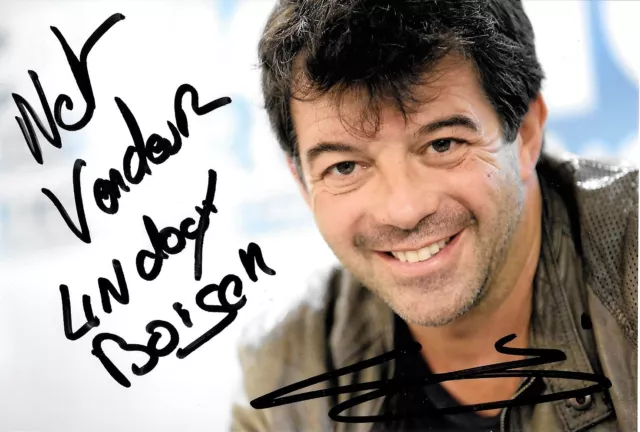 Autographe sur photo de : Stephane Plaza ( 19 x 12,5 )