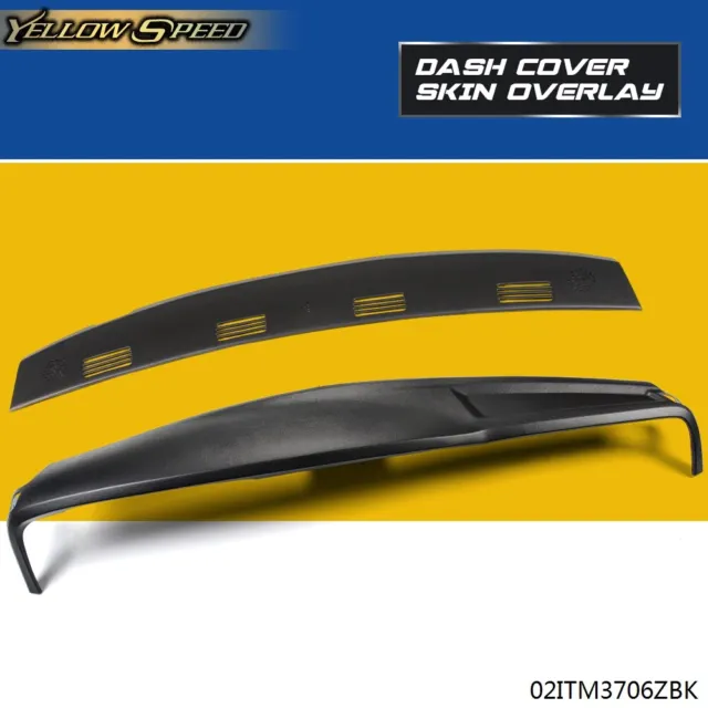 2Piece Black Molded Dash Cover Kit Fit For 2002-2005 Dodge Ram 1500 2500 3500