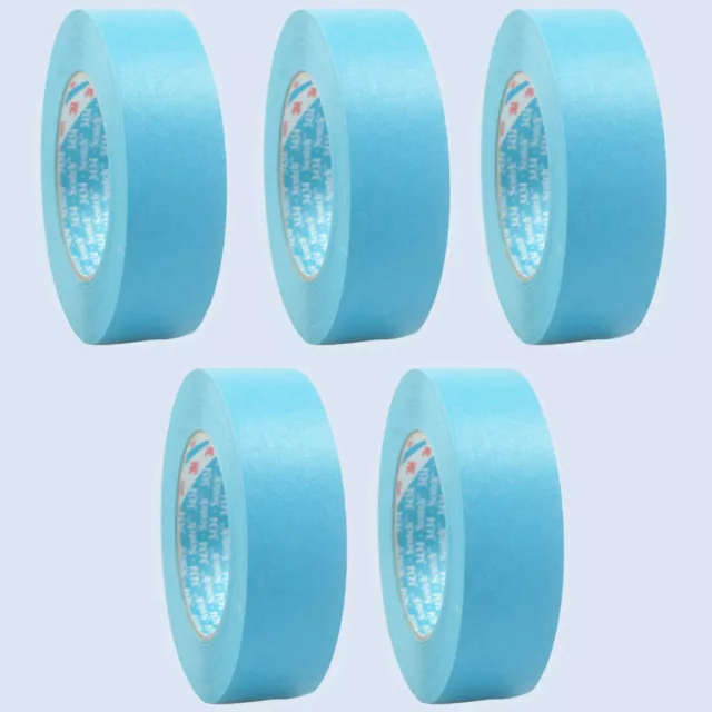 (0,07€/1m) 5x 3M Scotch 3434 blaues Abdeckband Klebeband Lackierer 18mm 50m