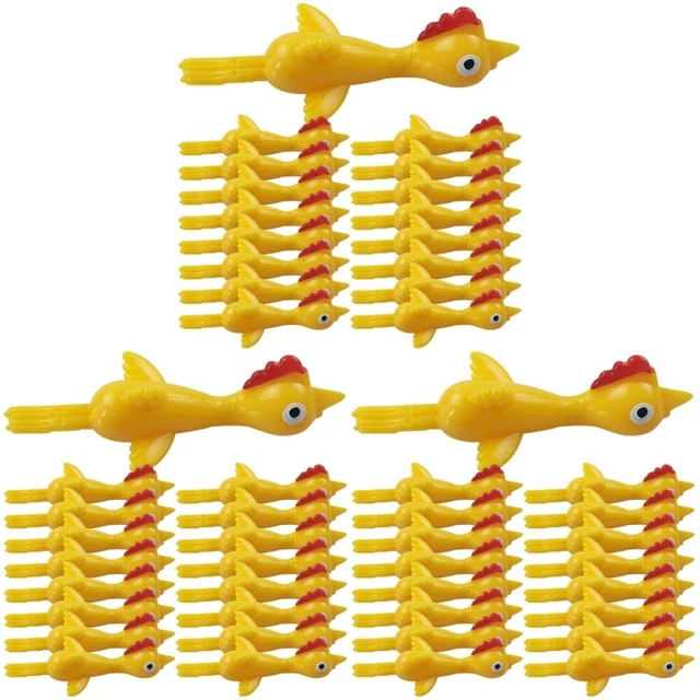 144 pièces drôle farce cotillons pour enfants jouet de poulet flick pour fête