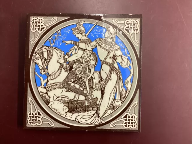 ANTIQUE MINTON TILE - MOYR SMITH - C1876 6x6”