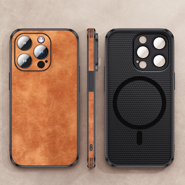 Premium MagSafe Alcantara Hülle Case Cover für iPhone | VIELE FARBEN