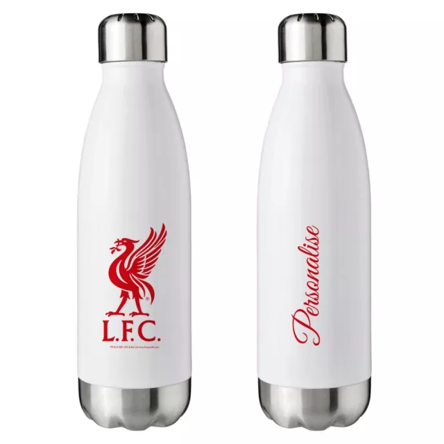 Personalised Liverpool FC Crest Insulated Drink Water Bottle Flask Hot Cold Gift