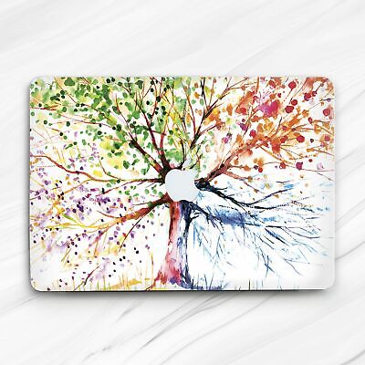 Tree Of Life Seasons Change Watercolor Hard Case For Macbook Air 13 Pro 16 13 15