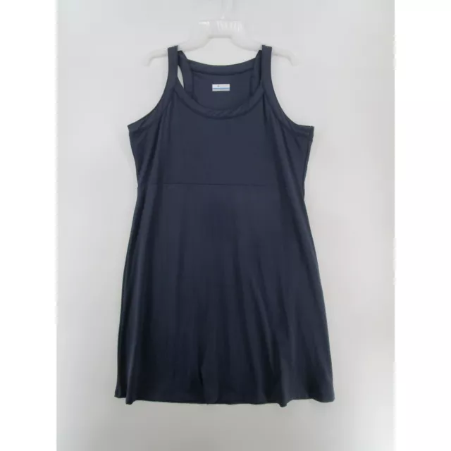 Columbia Womens XL Pullover Crew Neck Sleeveless Tank Dress Navy