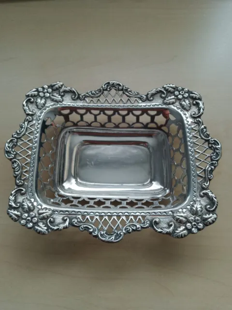 Antique - Solid Silver - Bon Bon Dish - Sheffield 1910