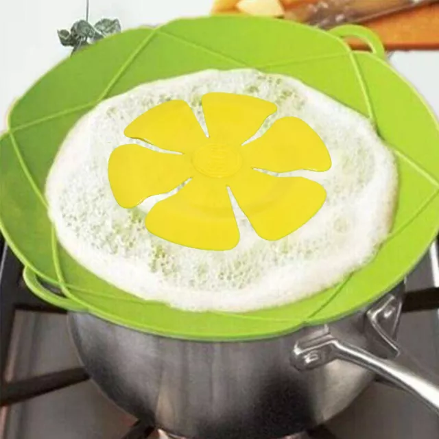 Silicone Pot Cover Anti-spill Anti-flashing Kitchen High Temperature Pot Cover 3