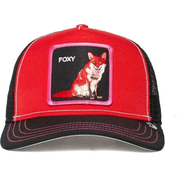 Goorin Animal The Farm Trucker Hat Foxy Fox Trip Red