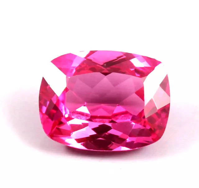 Certified Natural 10.00 Ct Pink Sapphire Cushion Cut Treated Sri Lanka Gemstone