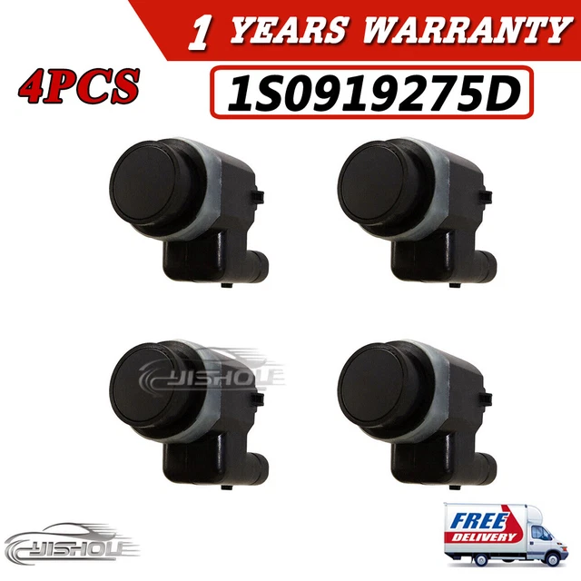 4X New PDC Parking Bumper Sensor For Audi A1 A3 VW Golf 1S0919275AGRU 1S0919275D