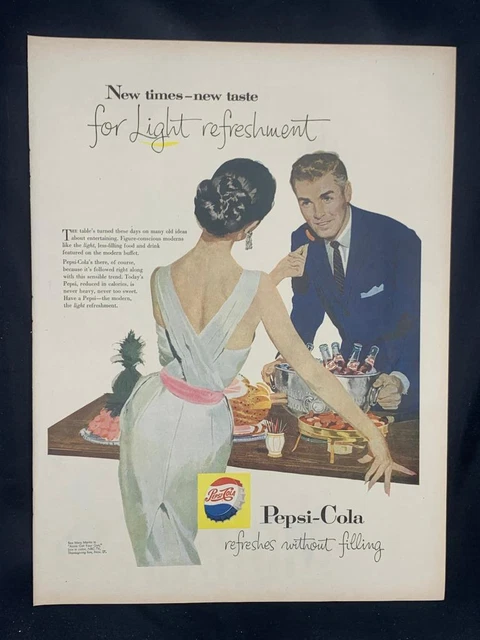 Magazine Ad* - 1957 - Pepsi - party