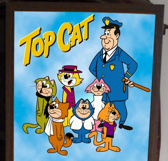 TOP CAT THEME Song Poster Lyric Sheet, Cartoon EUR 22,18 PicClick IT