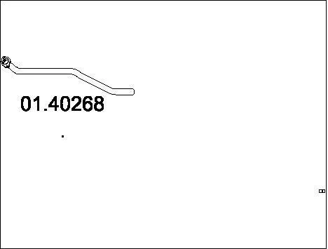 TUYAU D'éCHAPPEMENT MERCEDES SPRINTER 2-T CAMION PLATE-FORME/CHâSSIS 208 D